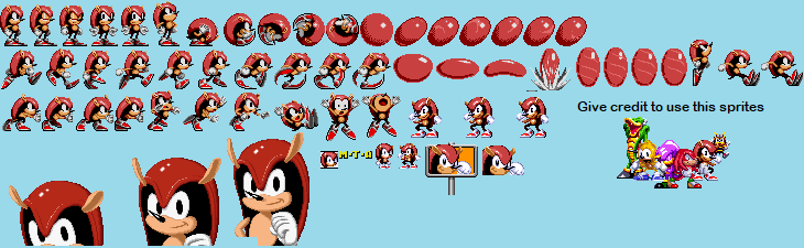 WIP/SONIC] Mighty The Armadillo Sprite Sheet by SuperShadiw1010 on  DeviantArt