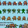 Megaman V Mars ,Jupiter and Venus Sprites