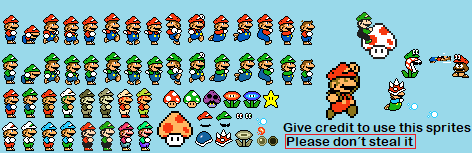 16 Bit Luigi Sprite