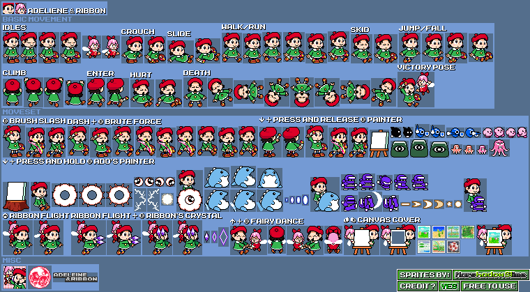 TSR Archives n75: Adeleine n Ribbon by MarshadowSlime on DeviantArt