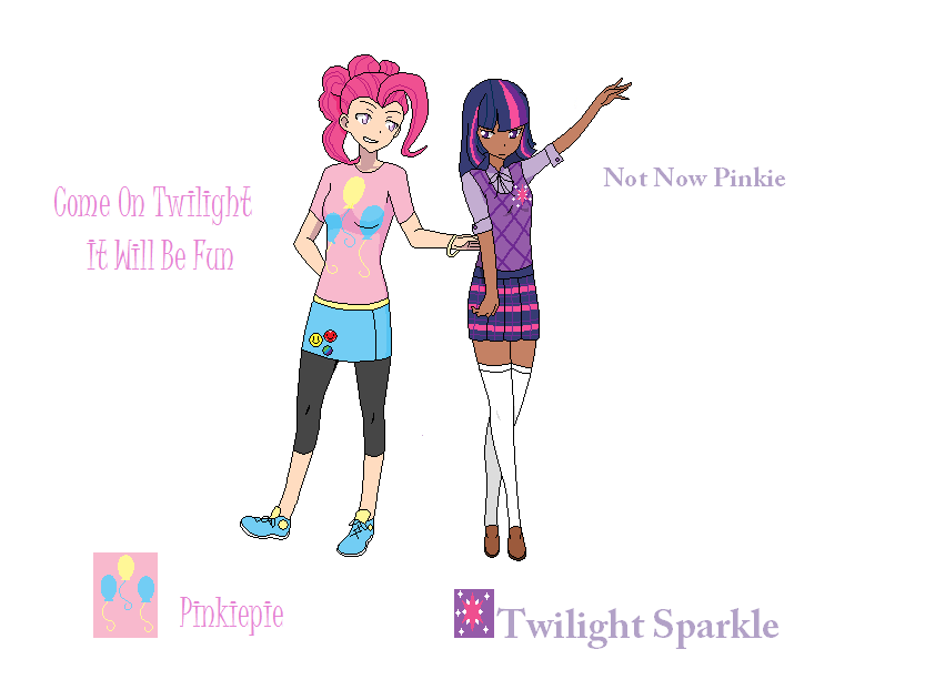 Pinkiepie and Twilight Sparkle