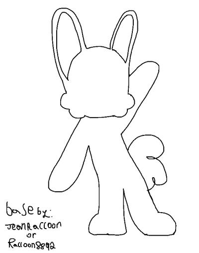 F2U anthro bunny base by Raccoon8892 on DeviantArt