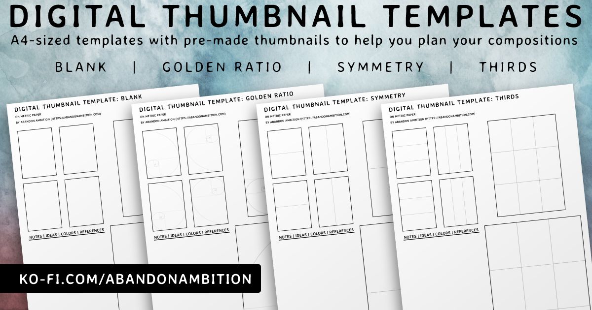 Digital Thumbnail Templates by Zelaphas on DeviantArt