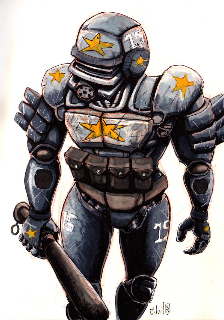 Anti-riot Robo-police by BuzzerZero on DeviantArt