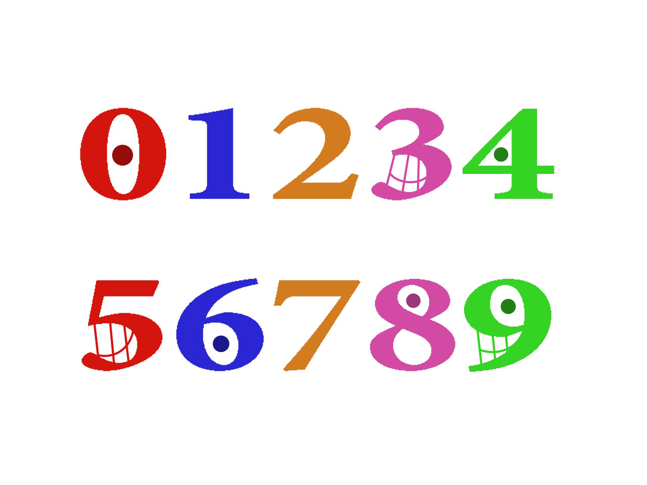 TVOKIds Letters and Numbers in Noggin Bulb Font by jesnoyers on