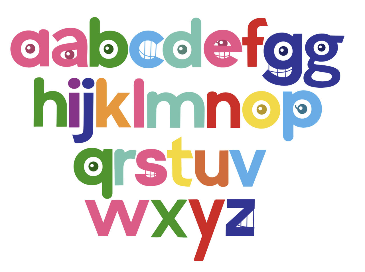 TVOKIds Letters and Numbers in Noggin Bulb Font by jesnoyers on