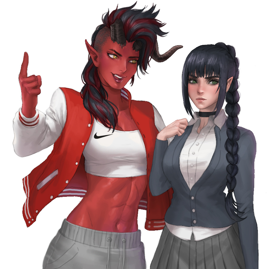 Deviantart Karlch Karlach And Shadowheart by kahichi on DeviantArt