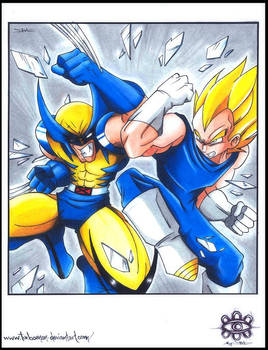 ::E.VS.W Wolverine VS Vegeta::