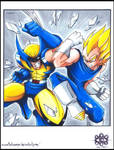 ::E.VS.W Wolverine VS Vegeta:: by Turboman