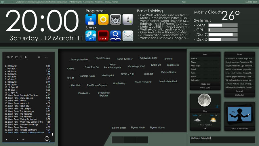 LiteStep + Rainmeter by timaa2k on DeviantArt