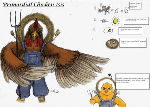 Primordial Chicken Isis (T5 skin submission Smite)