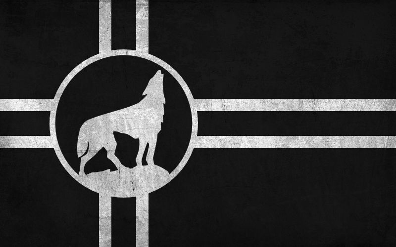 Custom Flag 2 - Wolf by GreatPaperWolf on DeviantArt