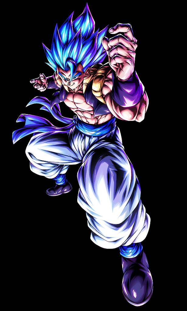 Vegito and Gogeta blue Dragon ball legends art style