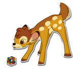 bambi and his rubik's cube by amigo