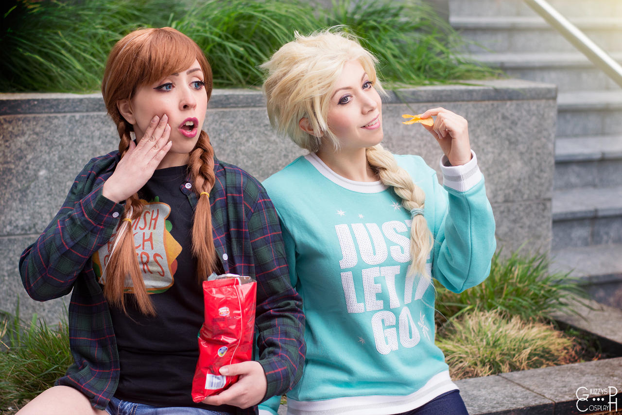 Elsa and Anna from Ralph Breaks the Internet by AmuChiiBunny on DeviantArt