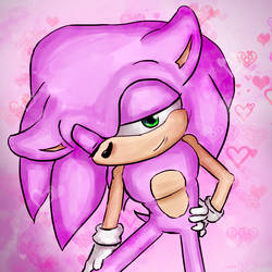 Sonic the hedgehog -Pretty in Pink by Jazz-M-Ink