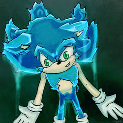 Ice  Super Sonic -redraw -so cool .... by Jazz-M-Ink