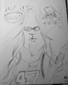 Jeff Hanneman Caricature 