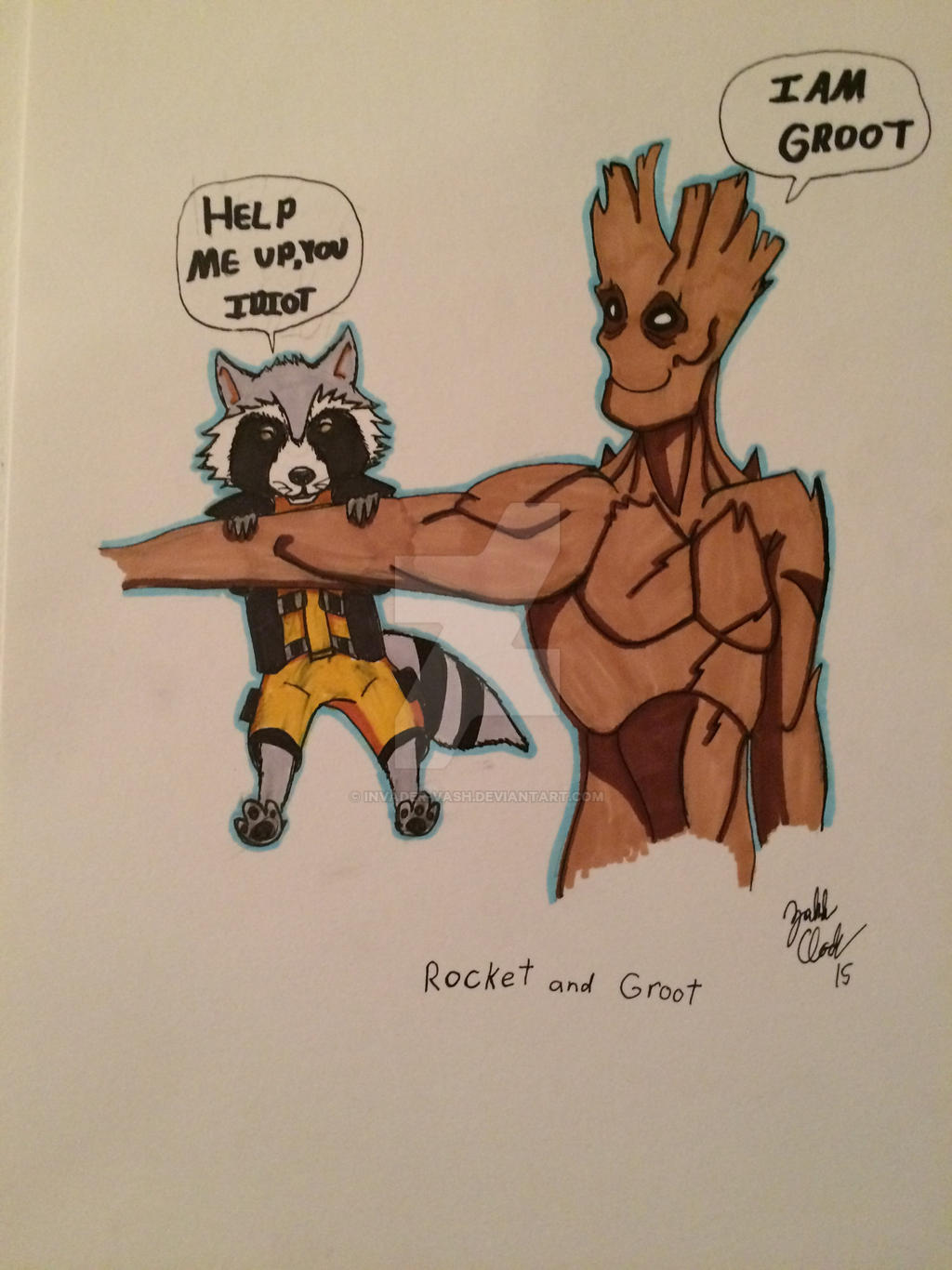 Rocket and Groot