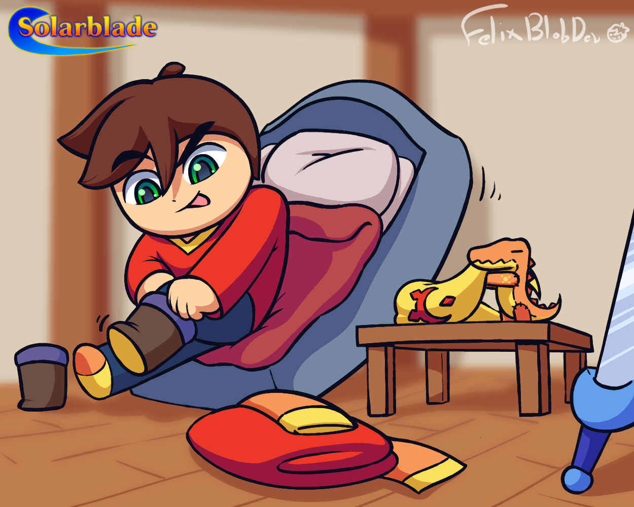 Solarblade: Sol Getting Ready by FelixBl0bDev on DeviantArt