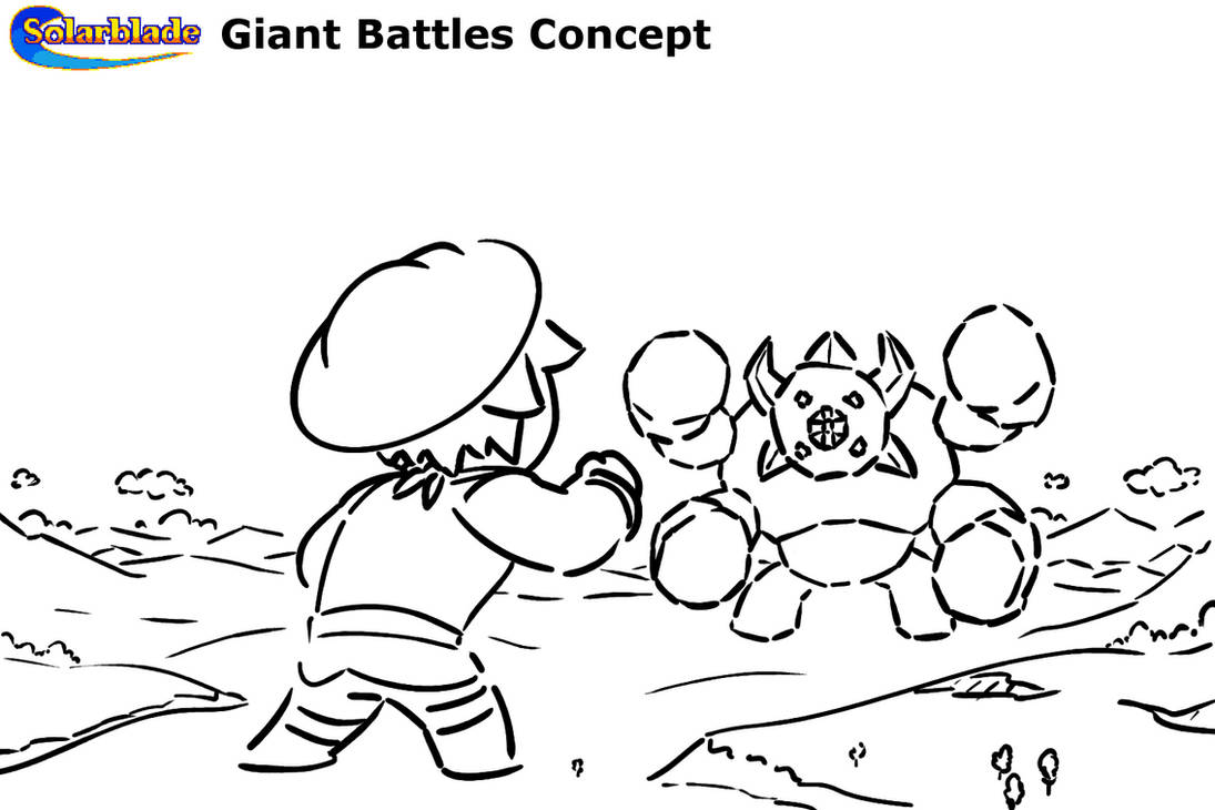 Solarblade Giant Battle Concept by FelixBl0bDev on DeviantArt