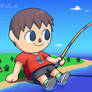 Giant Villager Fishing Time