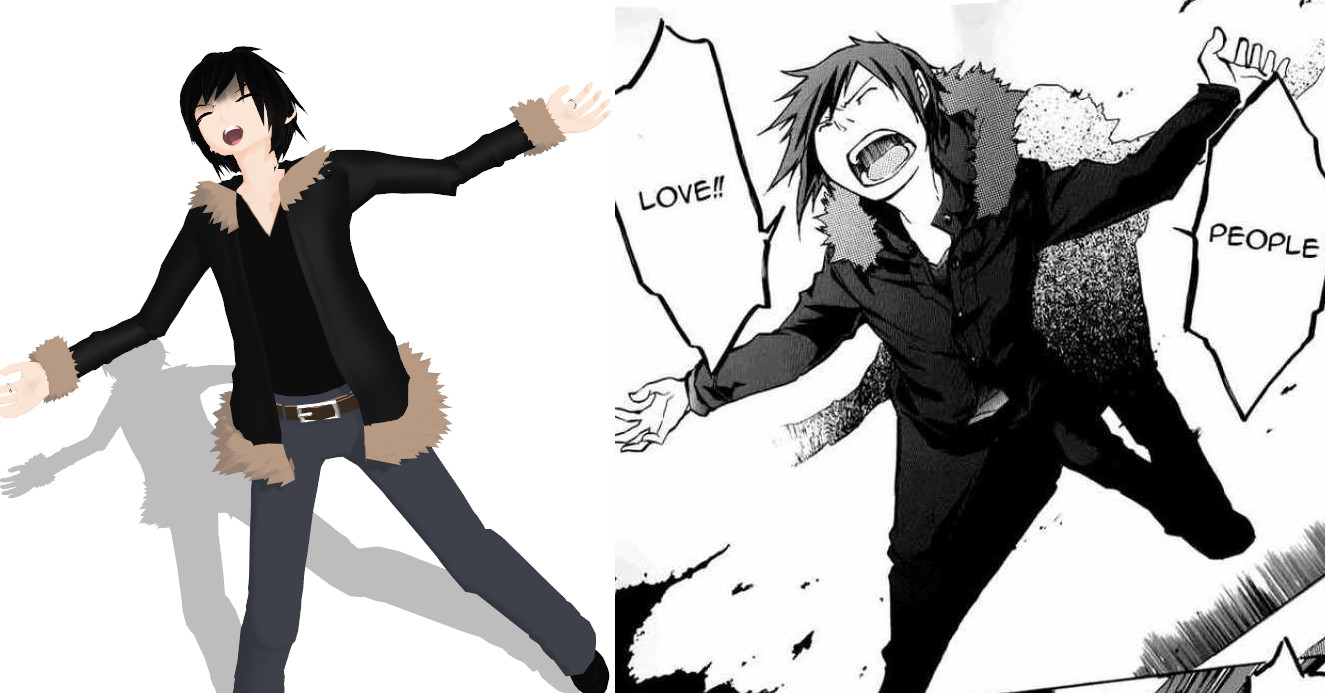 Izaya loves humans o-o