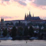 Sunset over Prague