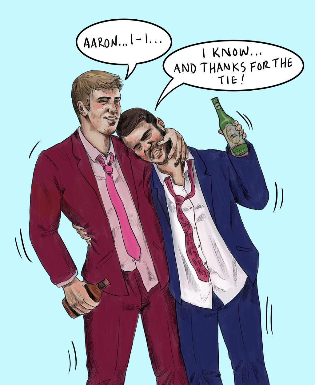 Drunk Robron by scrapyardboyfriends on DeviantArt