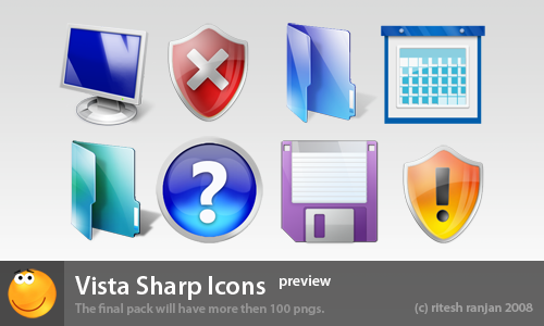 vista sharp icons preview