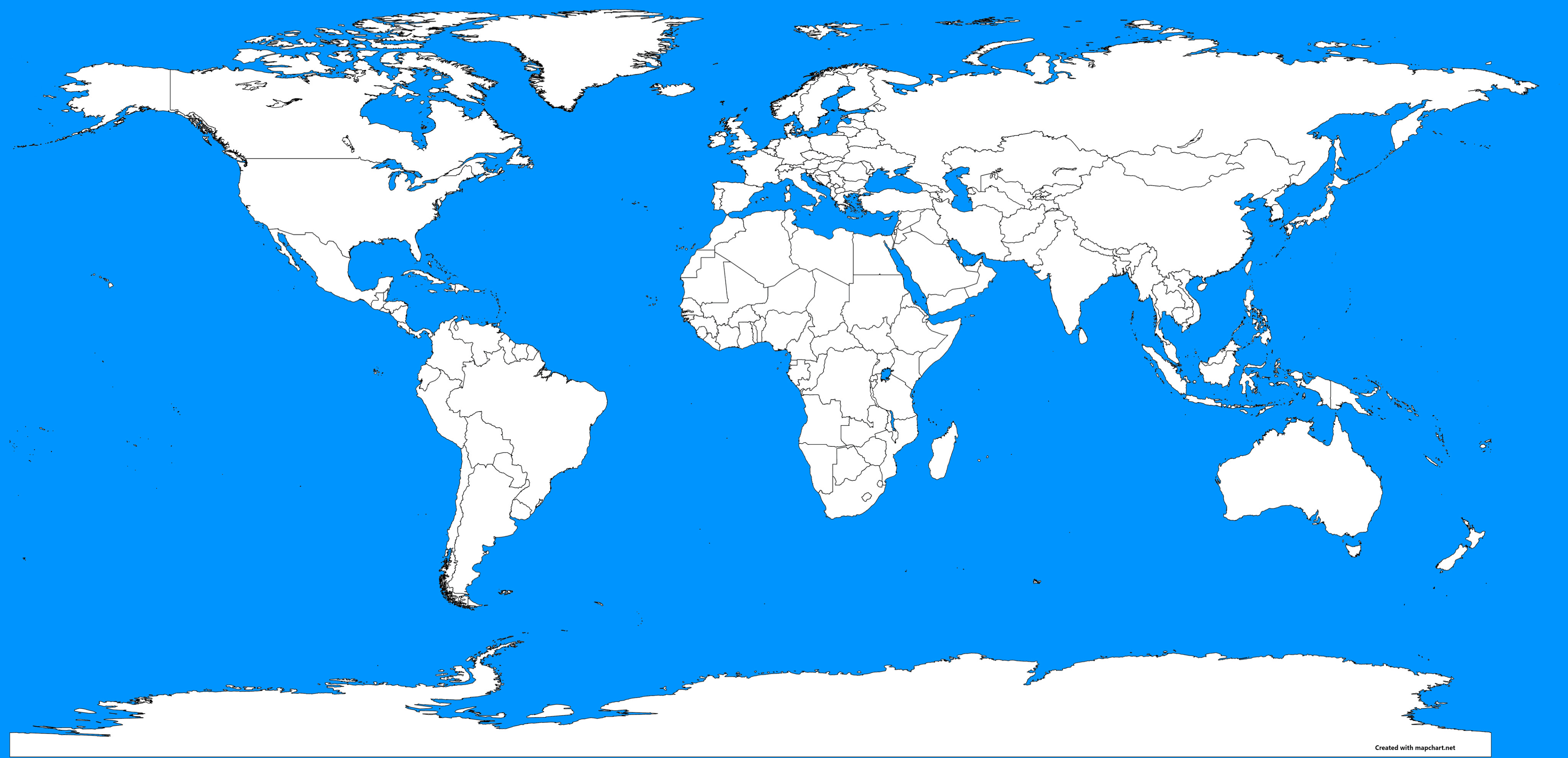 World map with borders by CTGonYT on DeviantArt