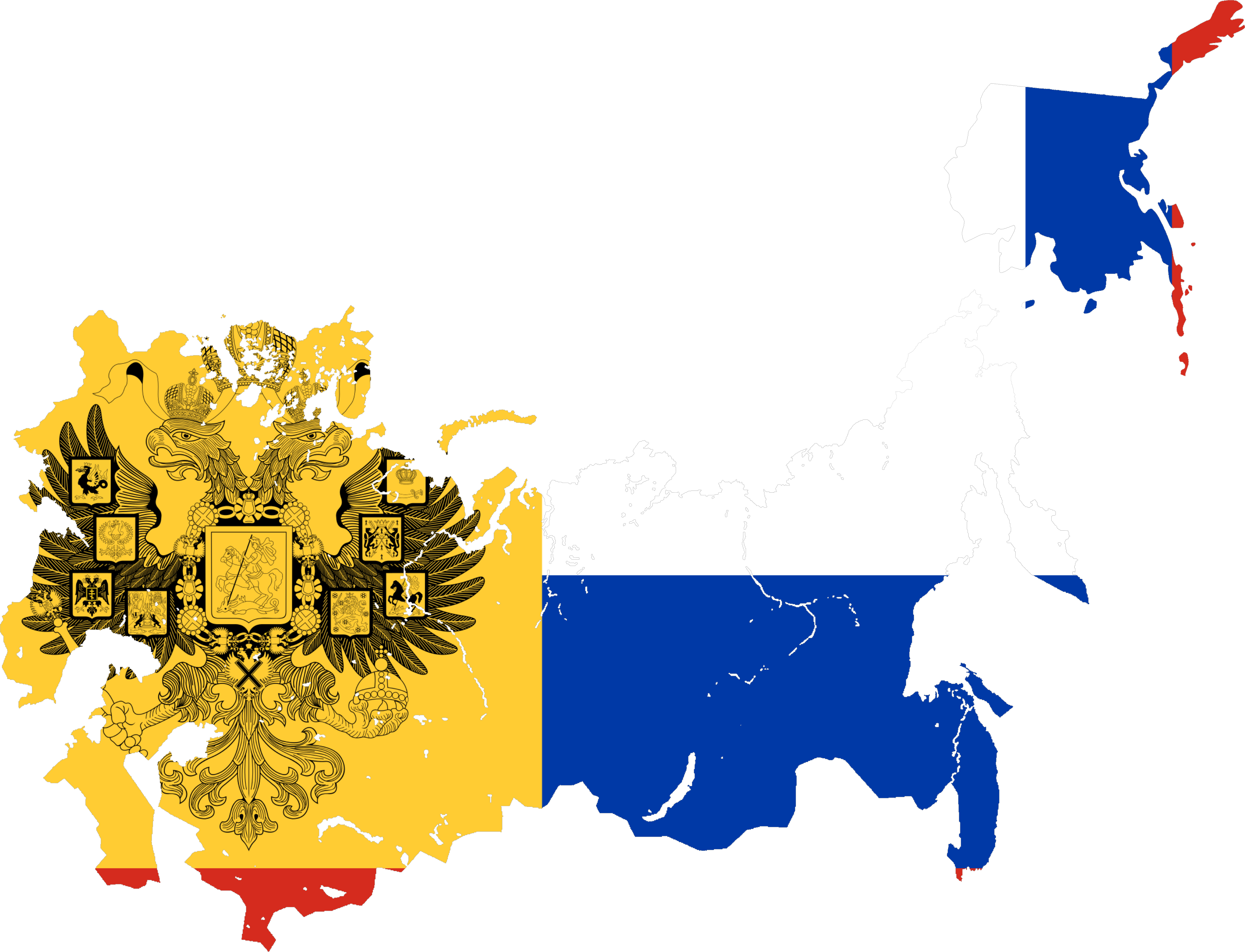 Flag map of the Russian Empire 1796-1801 by CTGonYT on DeviantArt