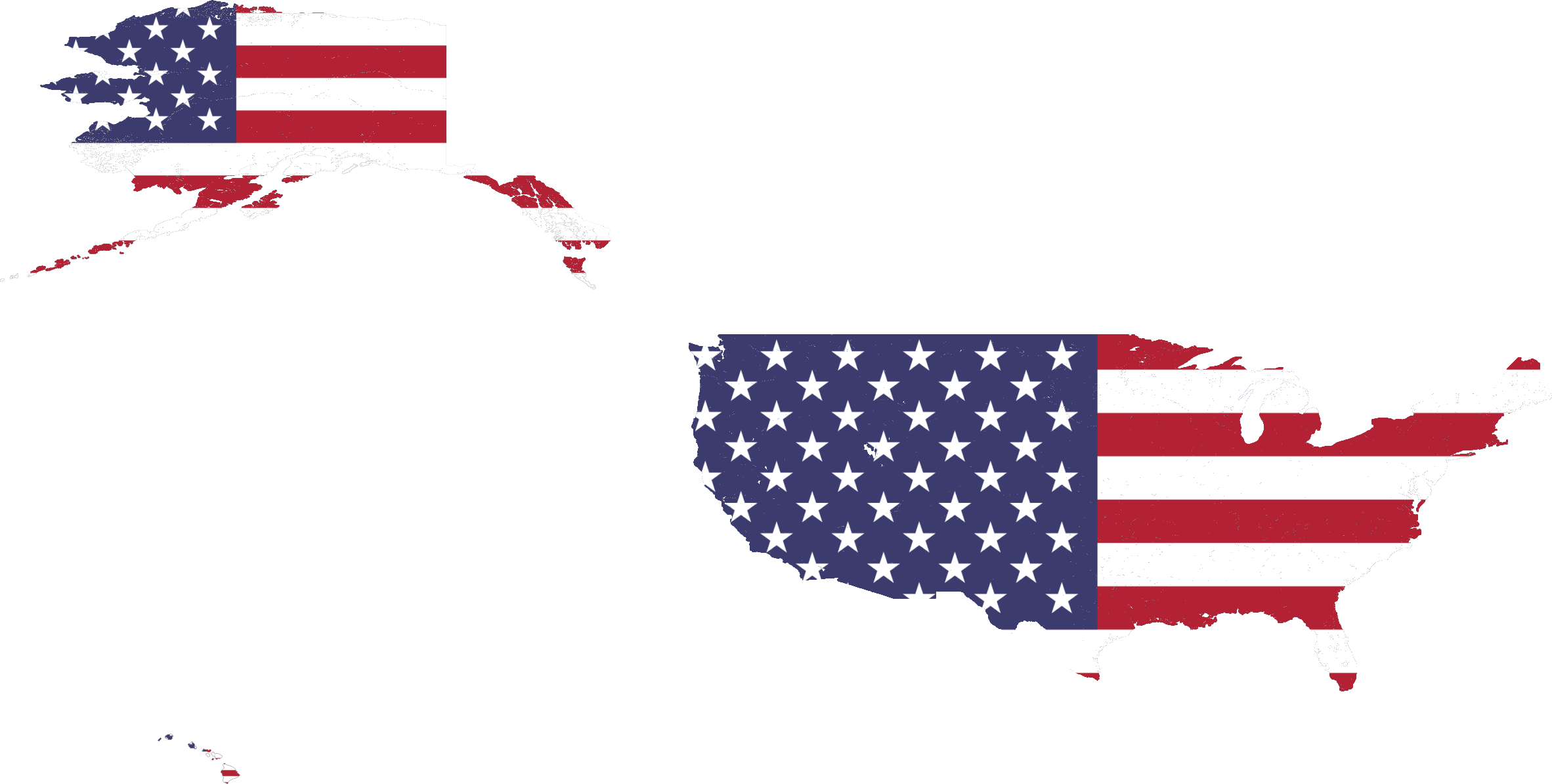 United States of America flag map 50 Stars by CTGYTDevianart on DeviantArt