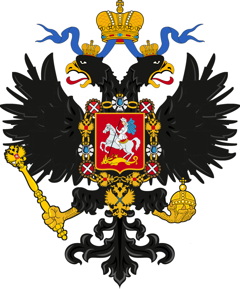 Free Russia flag+Gold Russian State coat of arms by CTGonYT on DeviantArt