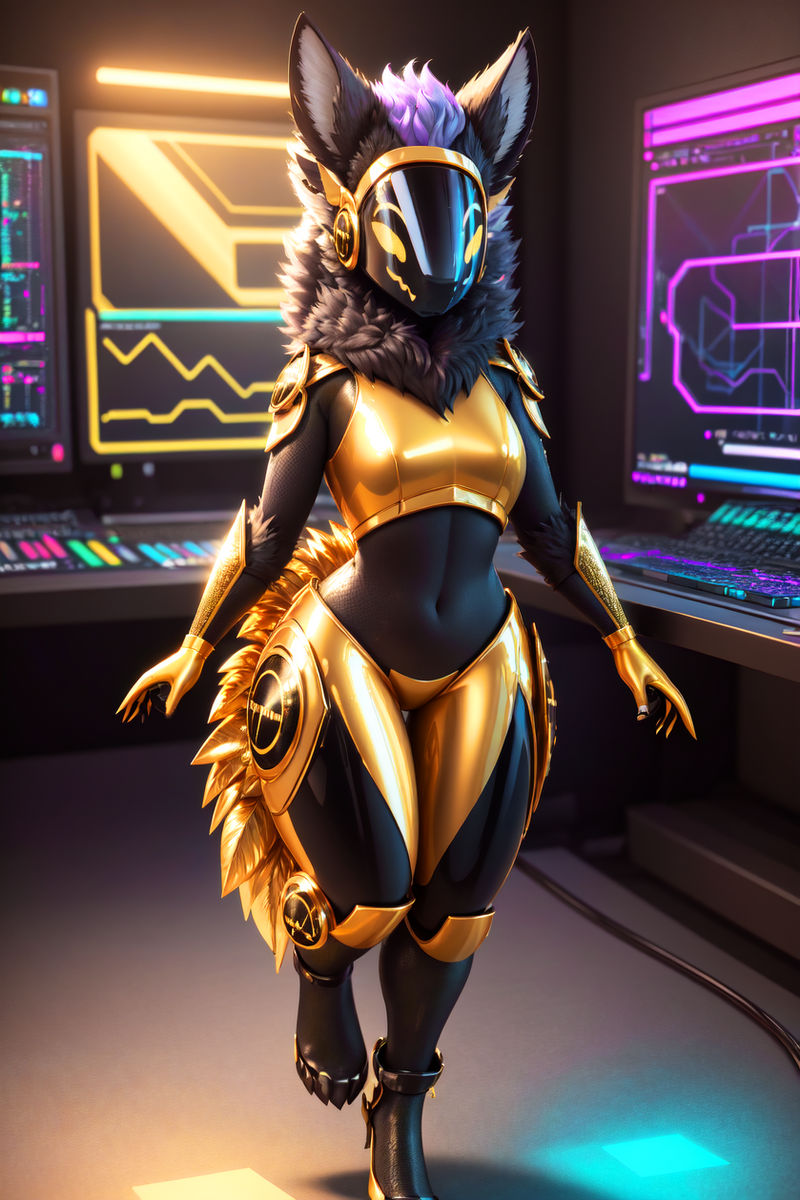 Tech Protogen Protogen Beauty by ArtfulAsylum on DeviantArt