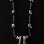 Bone and Garnet Chainmaille Necklace