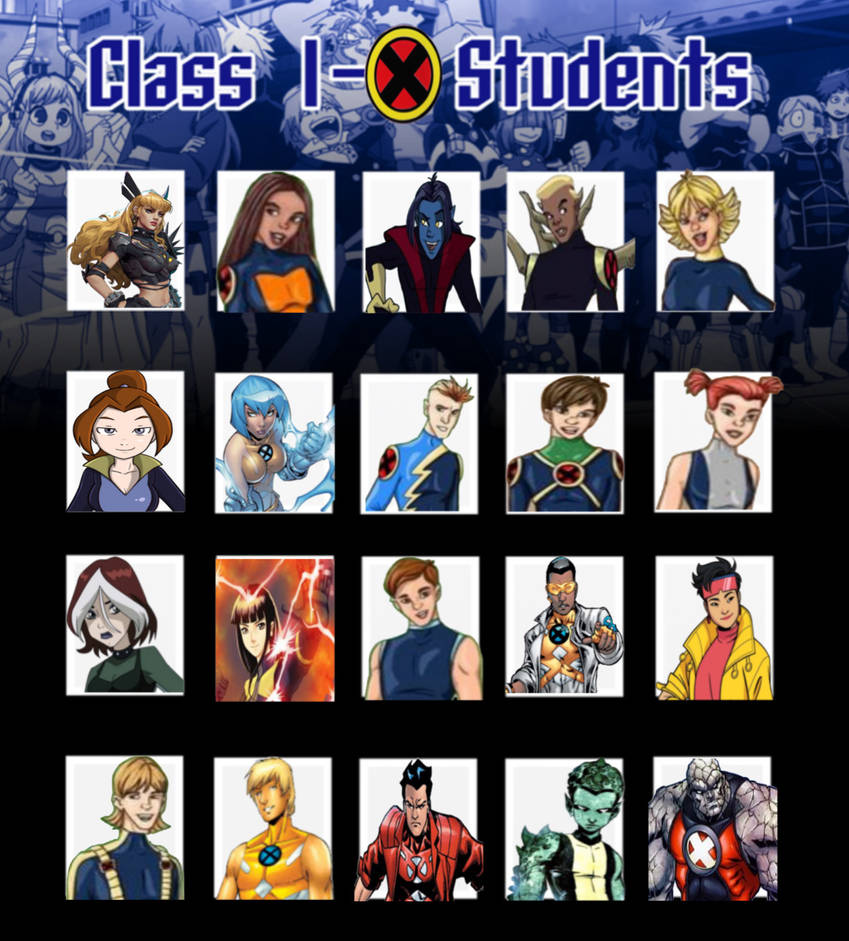 First Class Mutians Class 1X aka The New Mutants Class by lovjam16 on DeviantArt