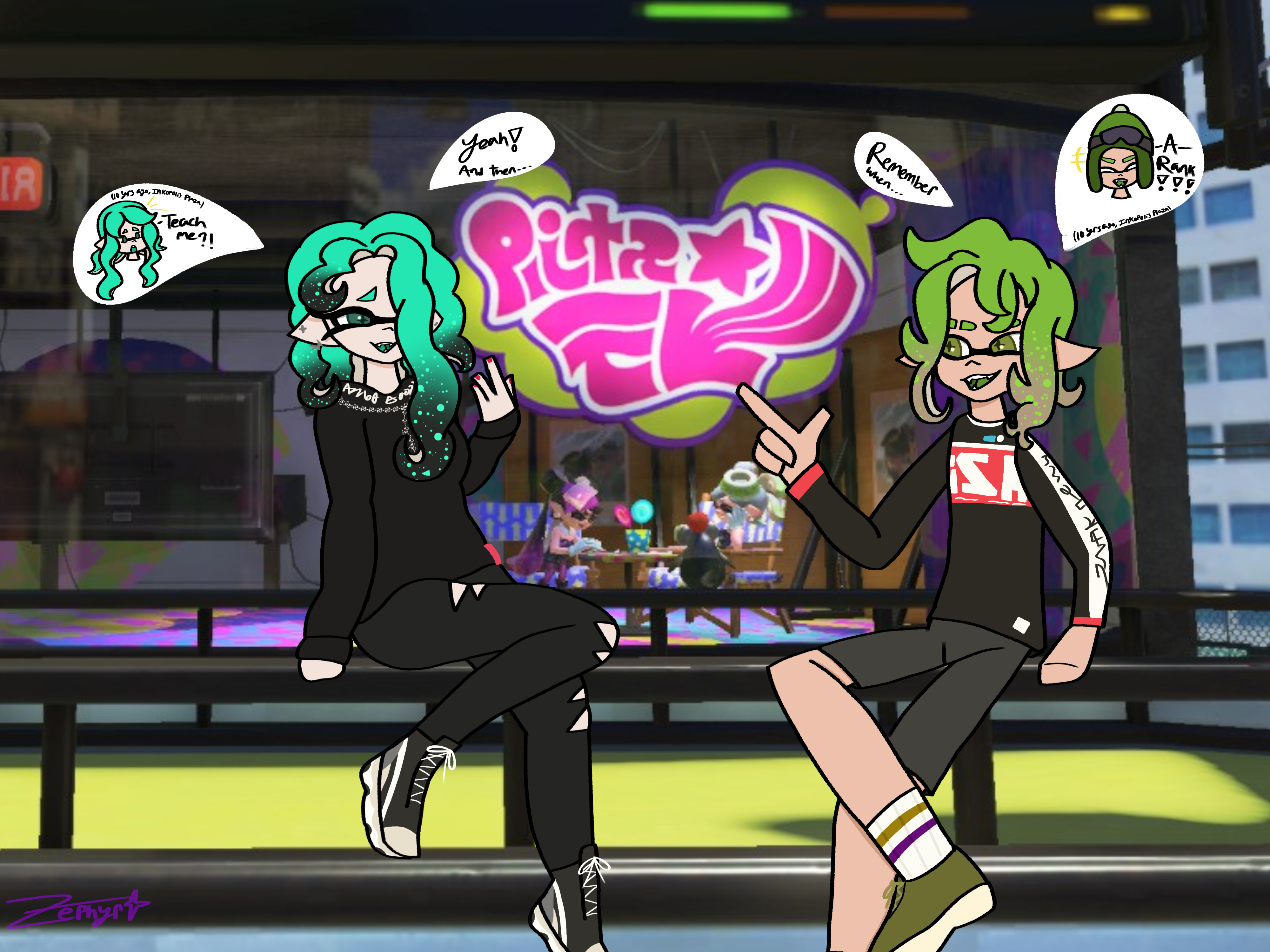 Splatoon Sea Deviantart Maritime Memory (Splatoon 10 Year Anniversary) by StarlitZephyr on ...