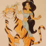 Princess Jasmine And Rajah The Tiger