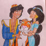 Aladdin, Jasmine And Rajah