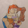 Hercules And Meg Kissing