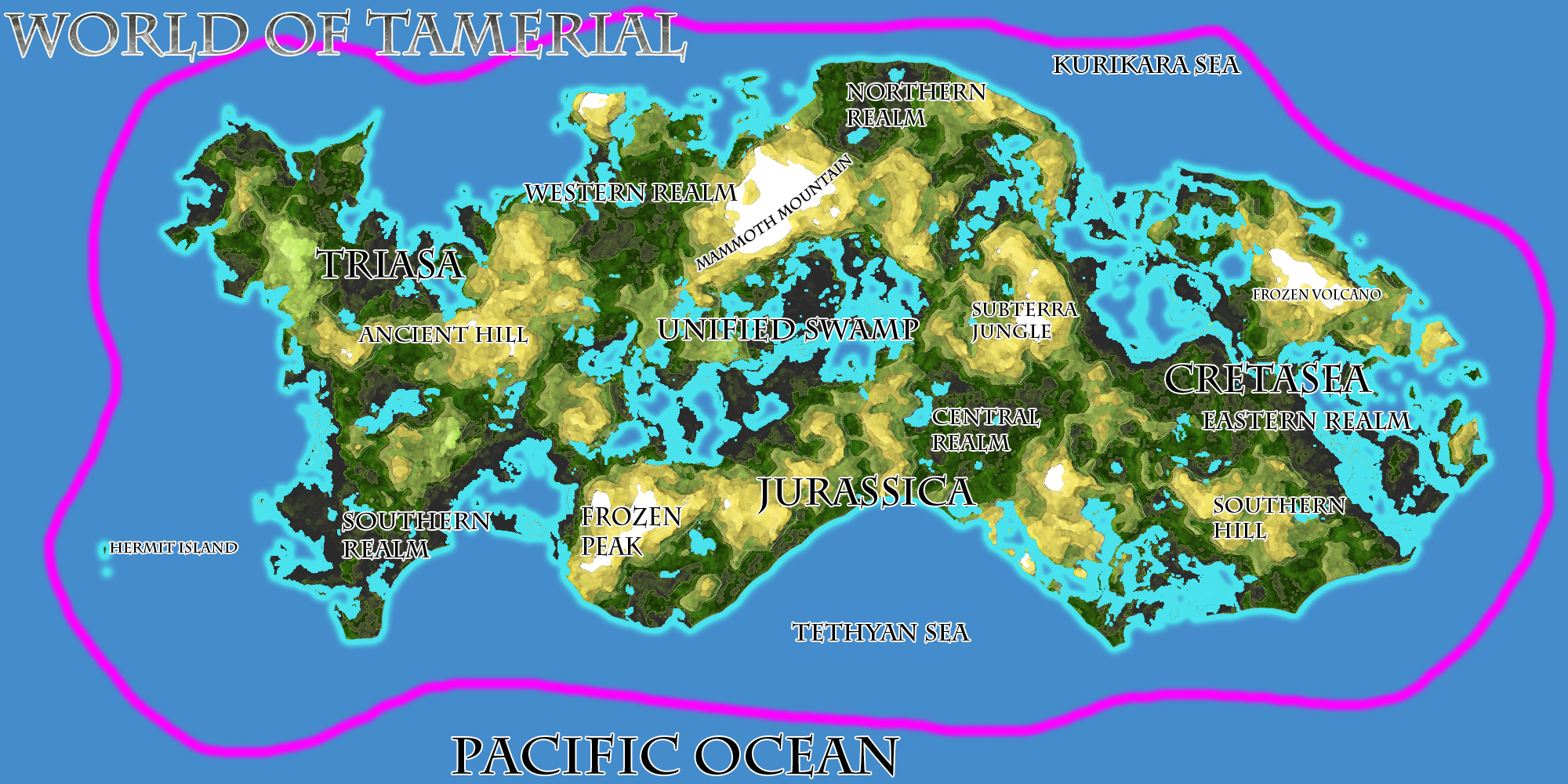 Tamerial Map by RavenZero-One on DeviantArt