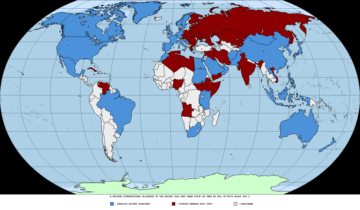 Deviantart Cold War Map CoD:BOIII - Revised Third Cold War Political Map by RavenZero-One on ...