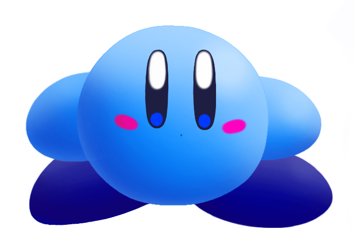 Blue Kirby by ChibiCookie64 on DeviantArt