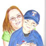 Drawing of my sister and nephew