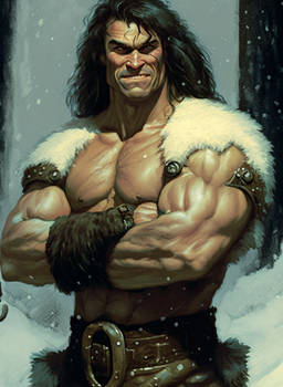Conan the smirking barbarian