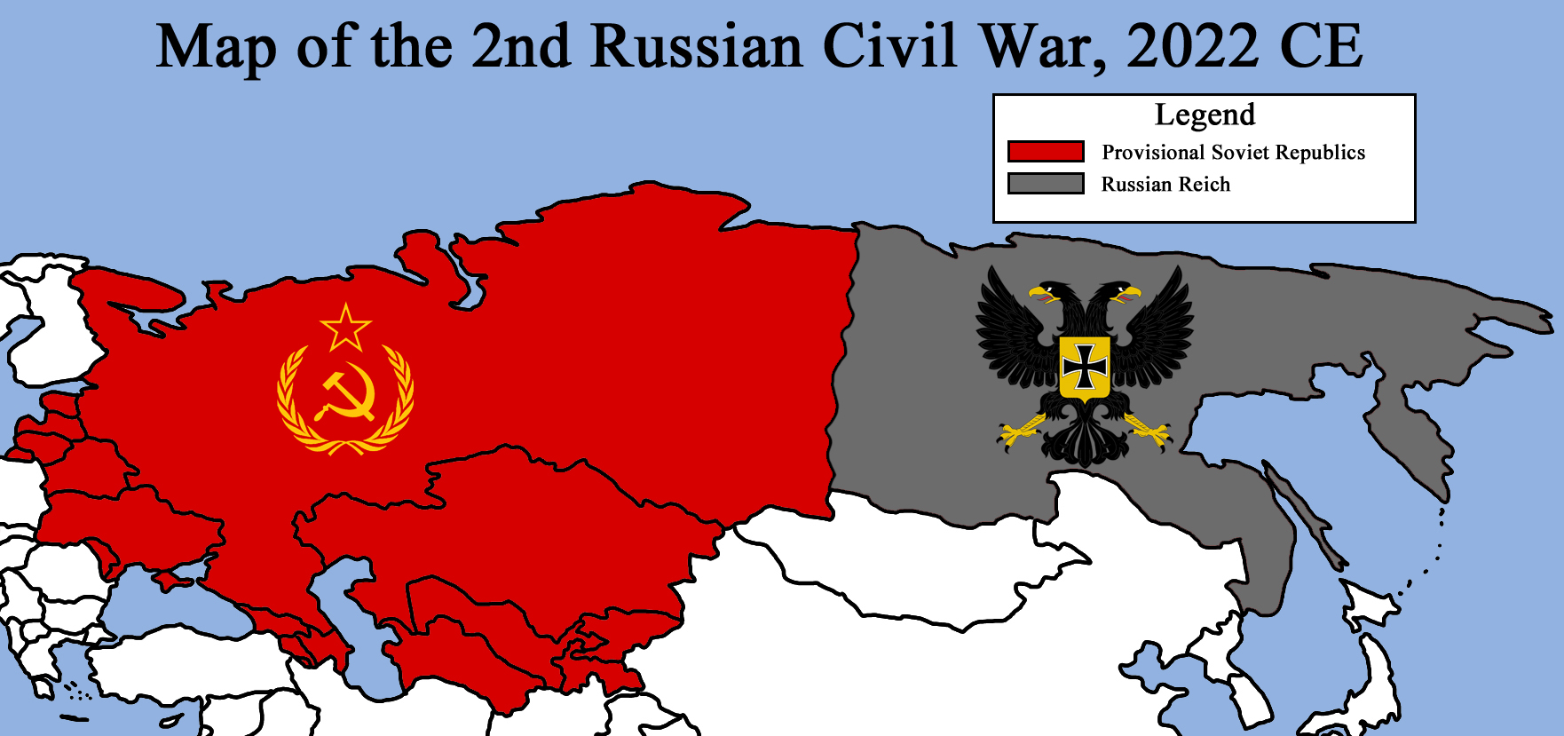 Map Of The 2nd Russian Civil War 2022 Ce By Redrich1917 On Deviantart Russia On Map 2022