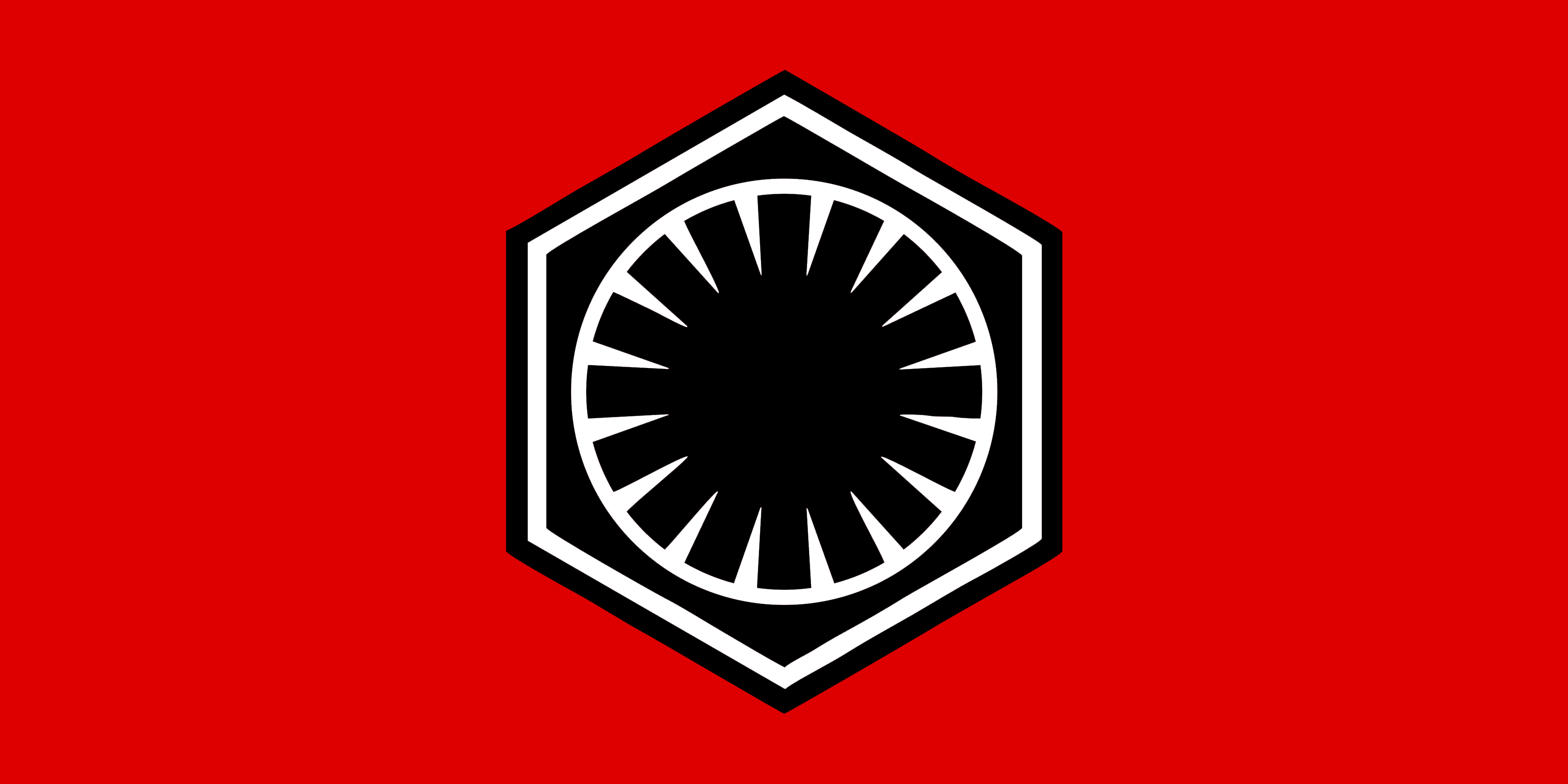 Flag of the First Order (Black/White/Red)