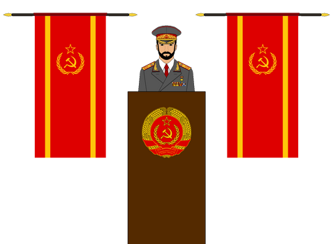 Premier Rik Latyeskov Addresses the New USSR