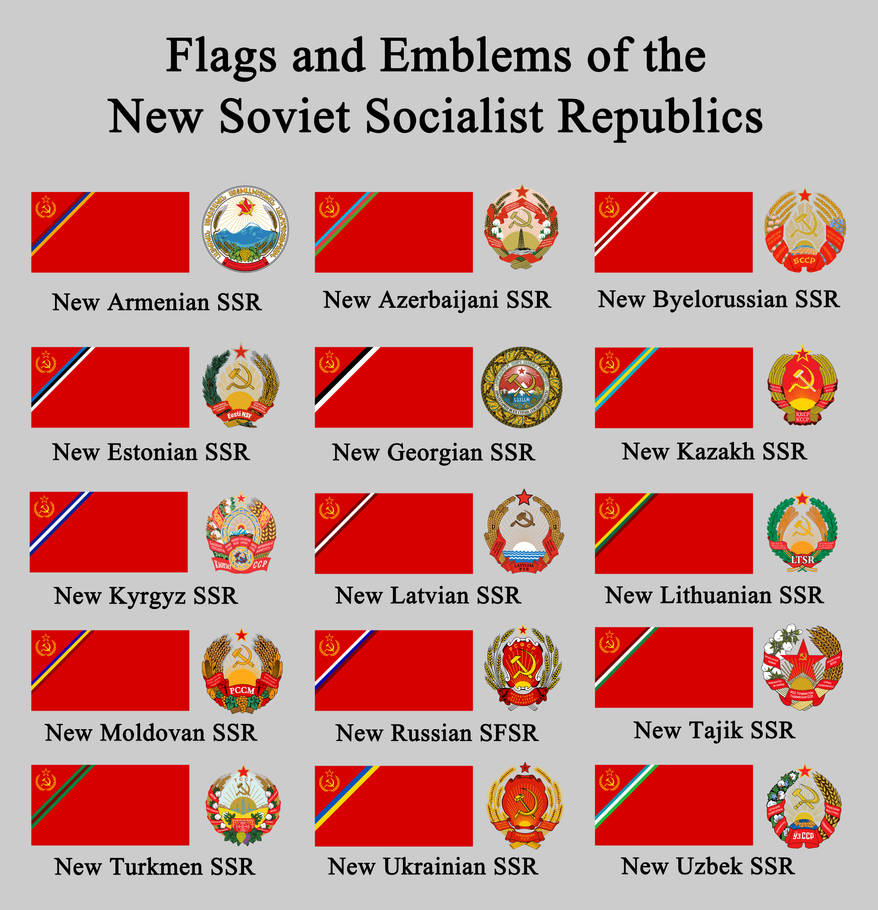 Ssr Flags Flags and Emblems of the New SSR's (CD, New USSR) by RedRich1917 on ...